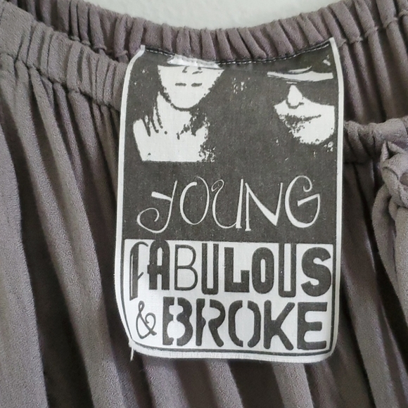 Young Fabulous & Broke Gray Long Sleeve Romper - Picture 5 of 6